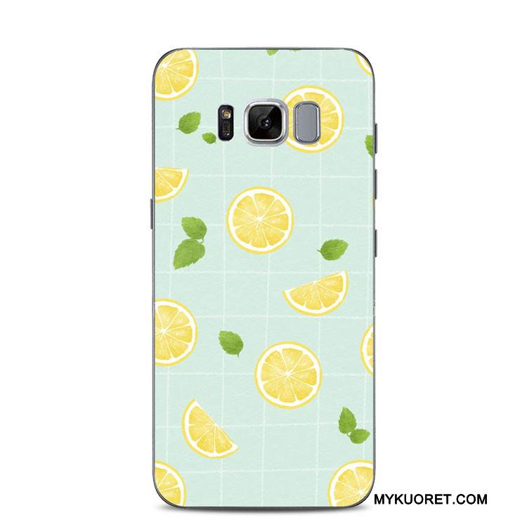 Kuori Samsung Galaxy S8+ Pehmeä Neste Puhelimen Kuoret Murtumaton, Kotelo Samsung Galaxy S8+ Kohokuviointi Sitruuna Kustannukset