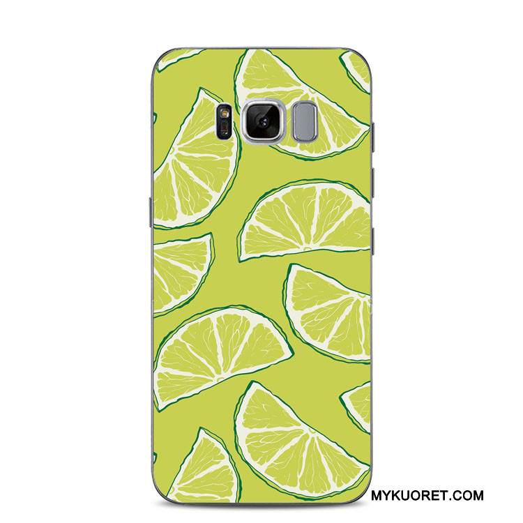 Kuori Samsung Galaxy S8+ Pehmeä Neste Puhelimen Kuoret Murtumaton, Kotelo Samsung Galaxy S8+ Kohokuviointi Sitruuna Kustannukset