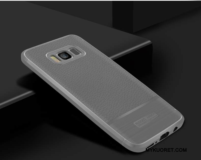 Kuori Samsung Galaxy S8+ Pehmeä Neste Puhelimen Kuoret Murtumaton, Kotelo Samsung Galaxy S8+ Silikoni Kukkakuvio Musta