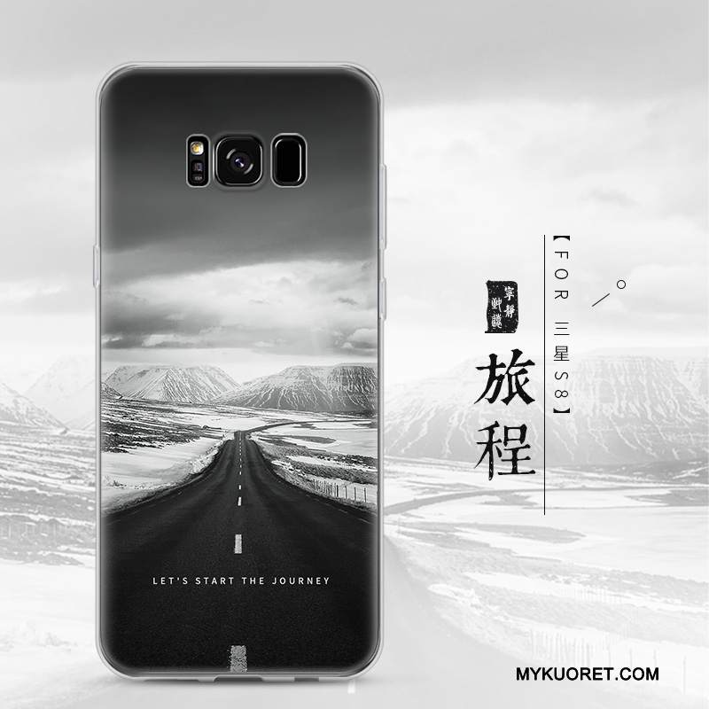 Kuori Samsung Galaxy S8 Pehmeä Neste Sininen Puhelimen Kuoret, Kotelo Samsung Galaxy S8 Luova Trendi Murtumaton