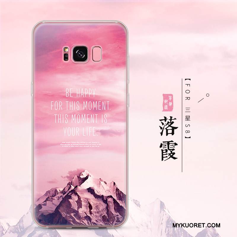 Kuori Samsung Galaxy S8 Pehmeä Neste Sininen Puhelimen Kuoret, Kotelo Samsung Galaxy S8 Luova Trendi Murtumaton