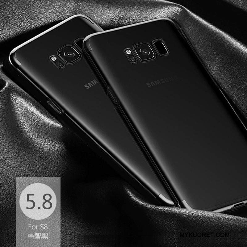 Kuori Samsung Galaxy S8 Pehmeä Neste Tummansininen Puhelimen Kuoret, Kotelo Samsung Galaxy S8 Silikoni Läpinäkyvä Murtumaton