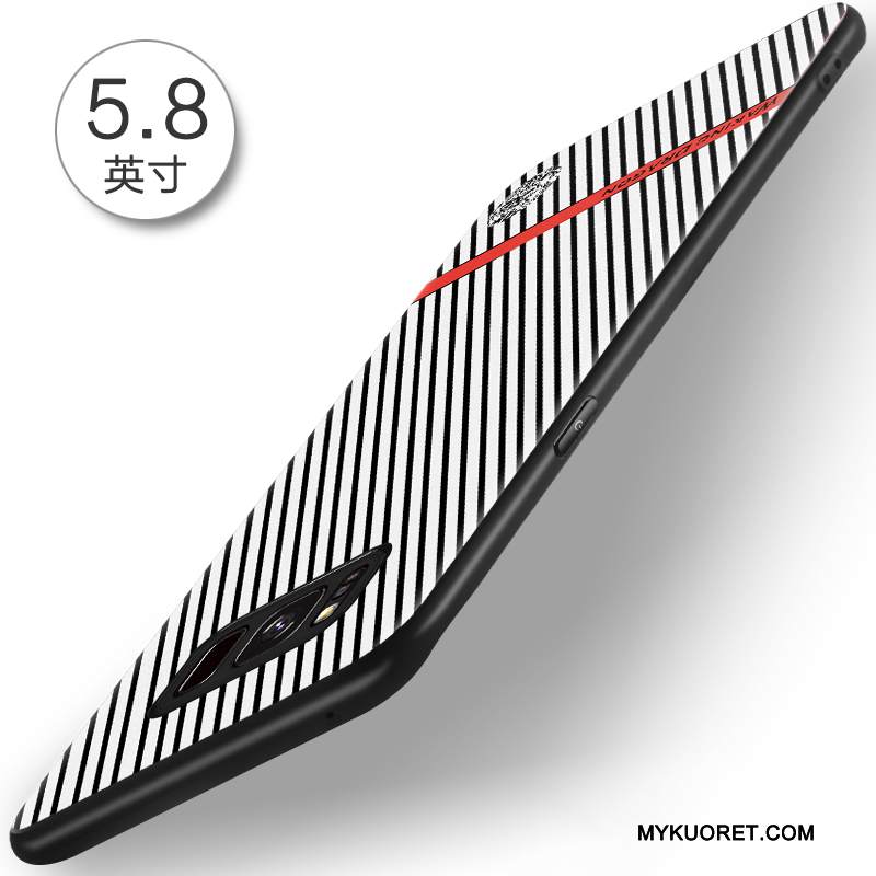 Kuori Samsung Galaxy S8+ Pehmeä Neste Valo Musta, Kotelo Samsung Galaxy S8+ Kohokuviointi Liukumaton Puhelimen Kuoret
