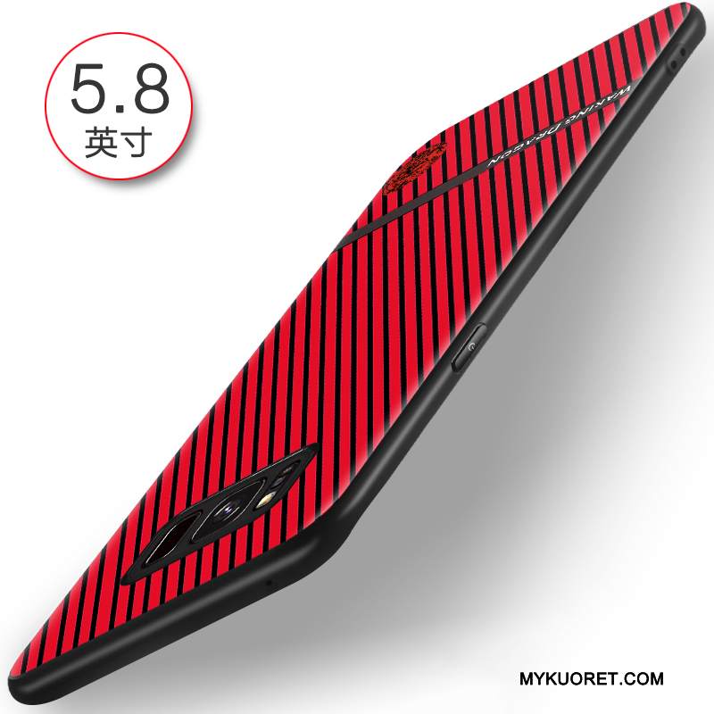 Kuori Samsung Galaxy S8+ Pehmeä Neste Valo Musta, Kotelo Samsung Galaxy S8+ Kohokuviointi Liukumaton Puhelimen Kuoret