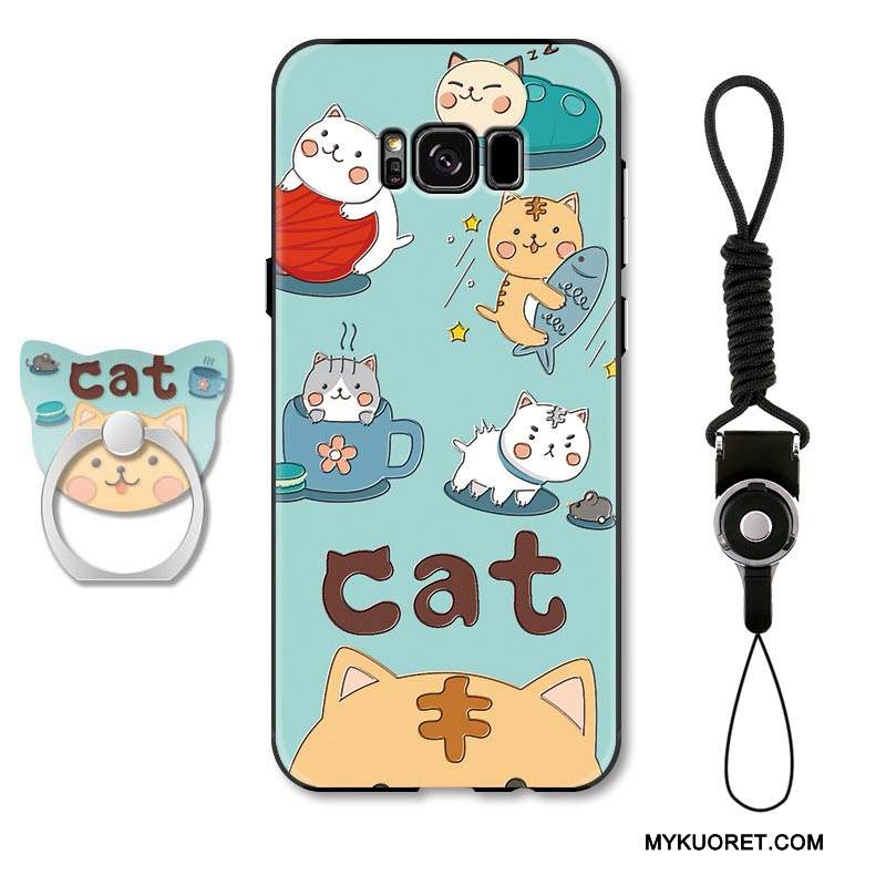 Kuori Samsung Galaxy S8 Sarjakuva Puhelimen Kuoret Ripustettavat Koristeet, Kotelo Samsung Galaxy S8 Suojaus Vaaleansininen Murtumaton