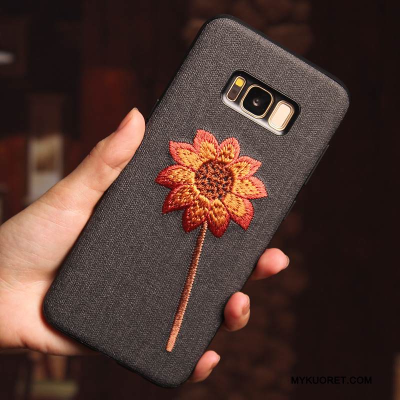 Kuori Samsung Galaxy S8+ Silikoni Kirjonta Puhelimen Kuoret, Kotelo Samsung Galaxy S8+ Luova Khaki Persoonallisuus