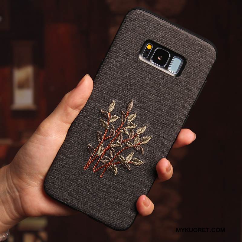 Kuori Samsung Galaxy S8+ Silikoni Kirjonta Puhelimen Kuoret, Kotelo Samsung Galaxy S8+ Luova Khaki Persoonallisuus