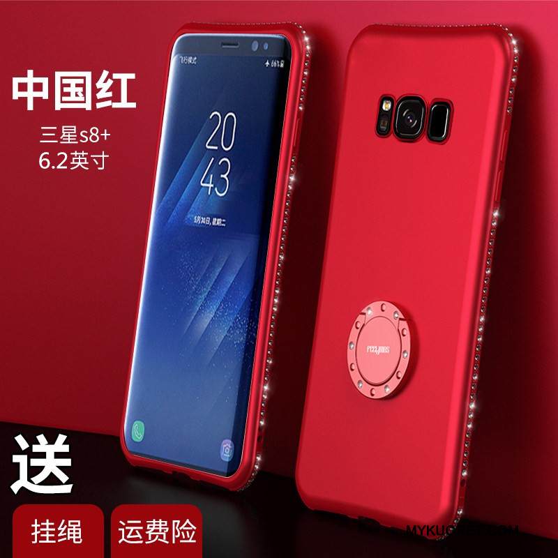 Kuori Samsung Galaxy S8+ Silikoni Persoonallisuus Violetti, Kotelo Samsung Galaxy S8+ Luova Puhelimen Kuoret Syvä Väri