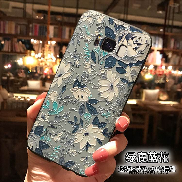 Kuori Samsung Galaxy S8+ Silikoni Sininen Puhelimen Kuoret, Kotelo Samsung Galaxy S8+ Trendi Tuuli
