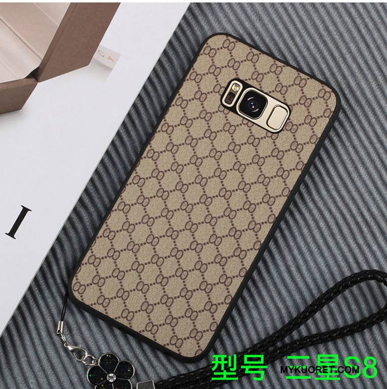 Kuori Samsung Galaxy S8 Silikoni Suuri Puhelimen Kuoret, Kotelo Samsung Galaxy S8 Laukut Trendi Khaki