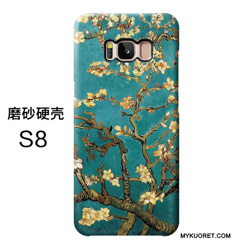 Kuori Samsung Galaxy S8 Silikoni Taide Korkea, Kotelo Samsung Galaxy S8 Kohokuviointi Puhelimen Kuoret Sininen