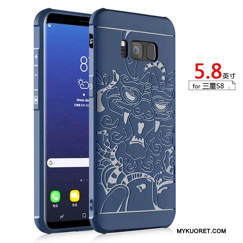 Kuori Samsung Galaxy S8 Silikoni Trendi Murtumaton, Kotelo Samsung Galaxy S8 Laukut Puhelimen Kuoret Musta