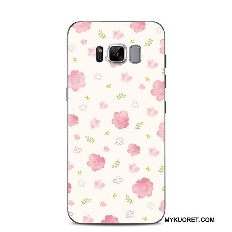 Kuori Samsung Galaxy S8+ Silikoni Vihreä Pitsi, Kotelo Samsung Galaxy S8+ Kohokuviointi Vaalean Puhelimen Kuoret