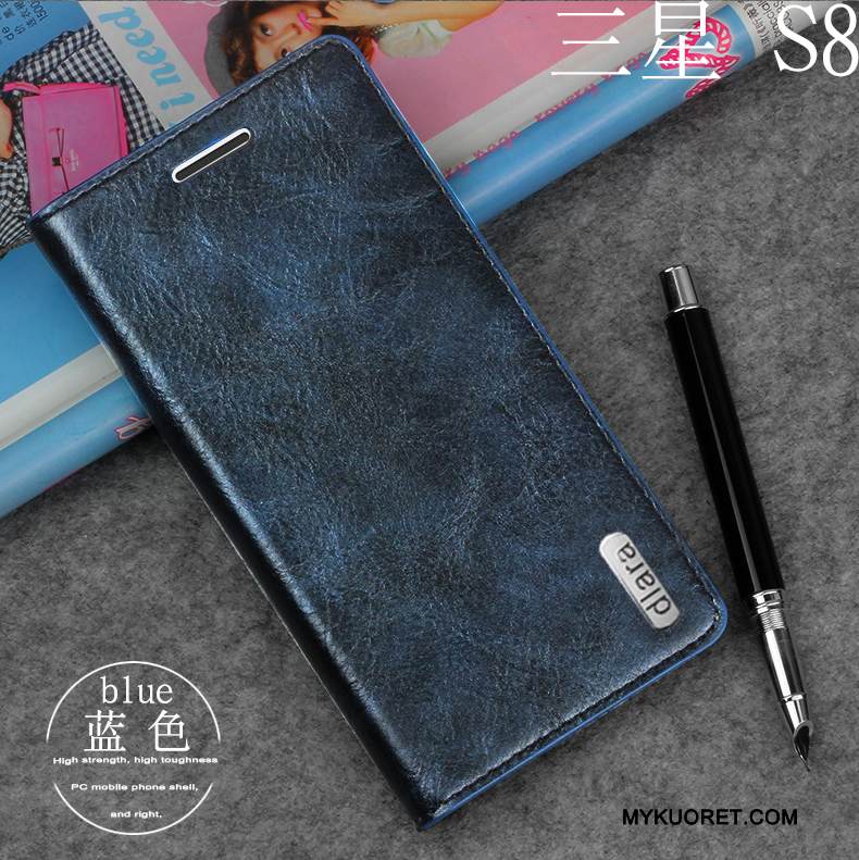 Kuori Samsung Galaxy S8 Suojaus Murtumaton Puhelimen Kuoret, Kotelo Samsung Galaxy S8 Pehmeä Neste Punainen