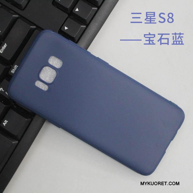 Kuori Samsung Galaxy S8 Suojaus Murtumaton Ultra, Kotelo Samsung Galaxy S8 Laukut Pesty Suede Yksinkertainen