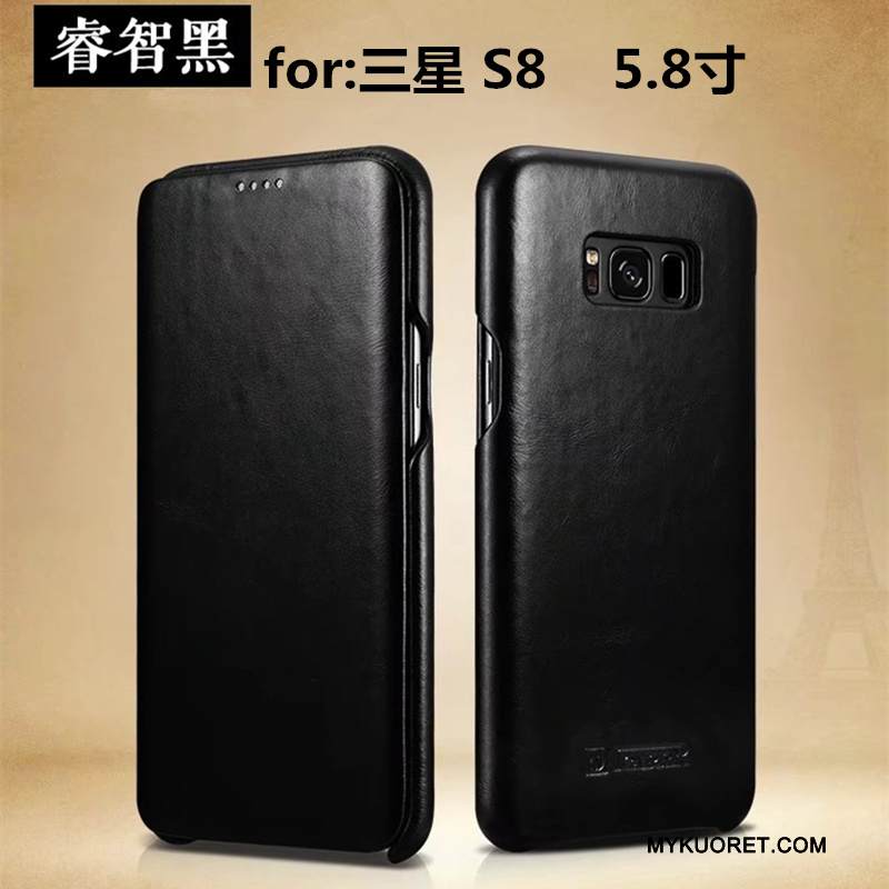 Kuori Samsung Galaxy S8 Suojaus Puhelimen Kuoret, Kotelo Samsung Galaxy S8 Nahka