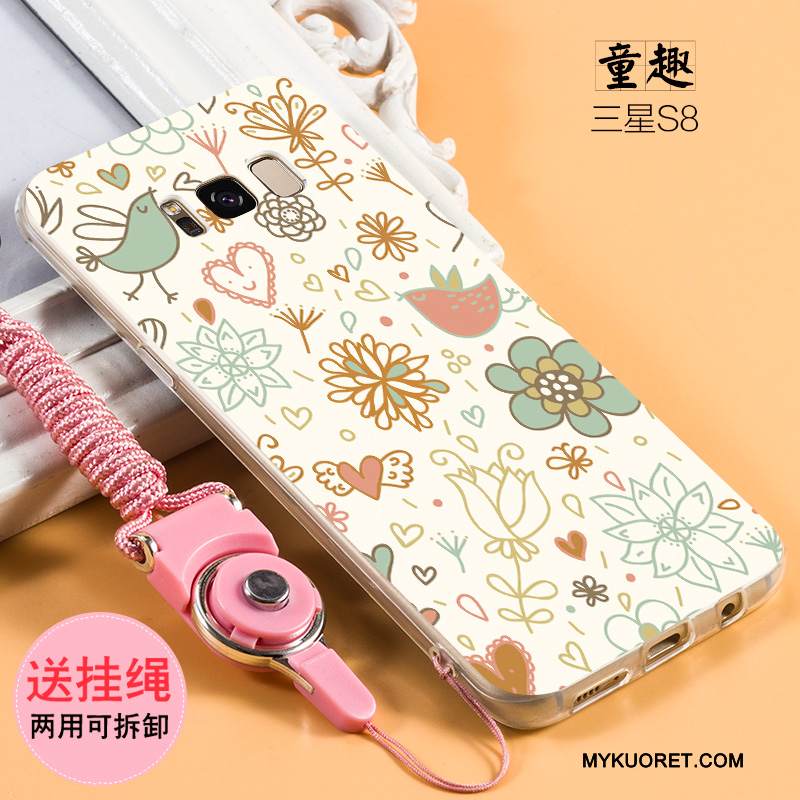 Kuori Samsung Galaxy S8 Suojaus Puhelimen Kuoret Pesty Suede, Kotelo Samsung Galaxy S8 Luova Khaki