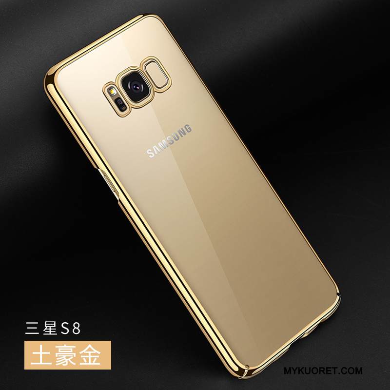 Kuori Samsung Galaxy S8 Ylellisyys Trendi Läpinäkyvä, Kotelo Samsung Galaxy S8 Laukut Murtumaton Musta
