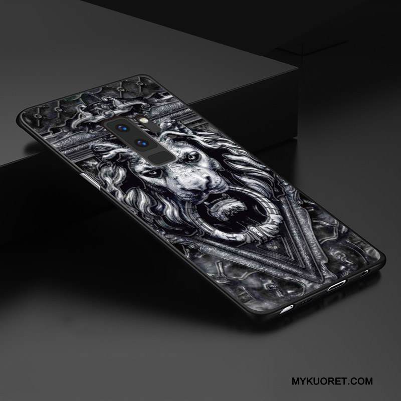 Kuori Samsung Galaxy S9+ Kohokuviointi Muokata Keltainen, Kotelo Samsung Galaxy S9+ Laukut Pesty Suede Ulotteinen