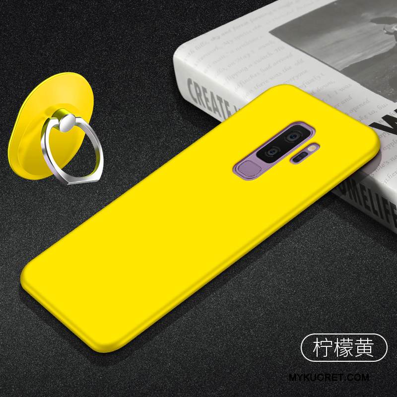 Kuori Samsung Galaxy S9+ Laukut Keltainen Puhelimen Kuoret, Kotelo Samsung Galaxy S9+ Pehmeä Neste Ultra Yksinkertainen