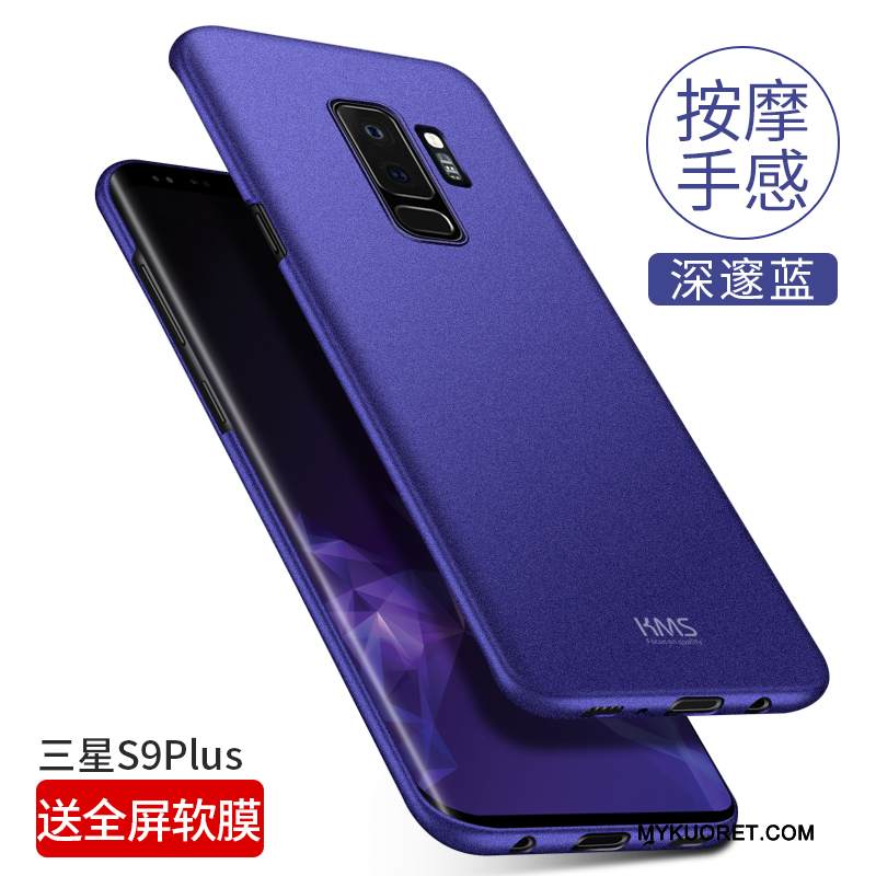 Kuori Samsung Galaxy S9+ Laukut Kova Ohut, Kotelo Samsung Galaxy S9+ Suojaus Musta Murtumaton