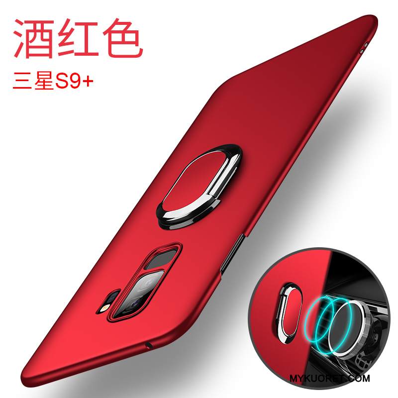 Kuori Samsung Galaxy S9+ Laukut Kova Punainen, Kotelo Samsung Galaxy S9+ Suojaus Ultra Puhelimen Kuoret
