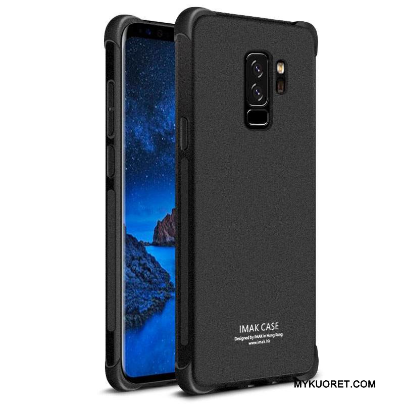 Kuori Samsung Galaxy S9+ Laukut Läpinäkyvä Pesty Suede, Kotelo Samsung Galaxy S9+ Pehmeä Neste Puhelimen Kuoret Murtumaton