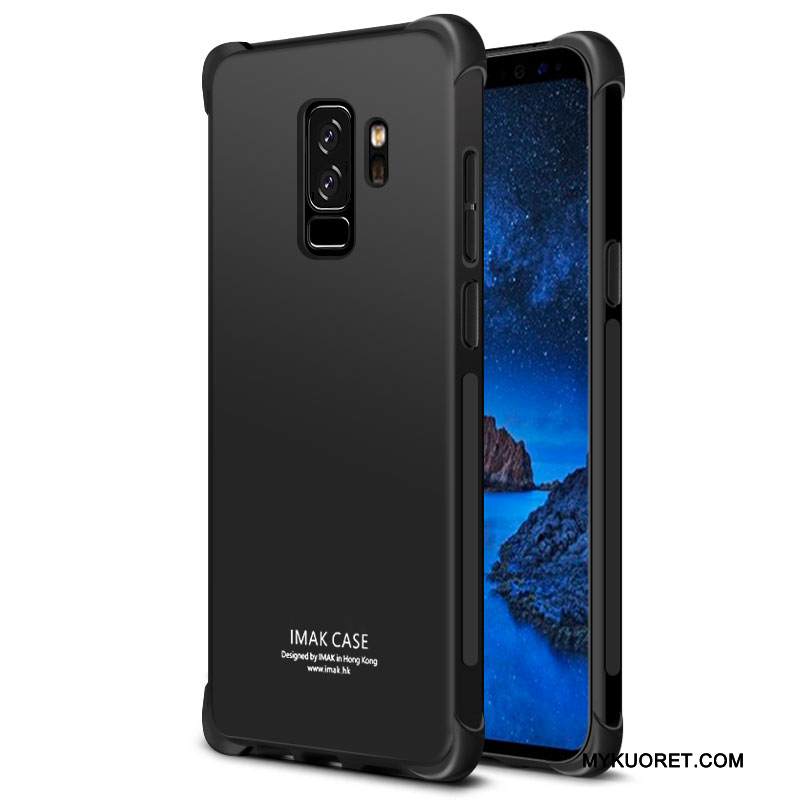 Kuori Samsung Galaxy S9+ Laukut Läpinäkyvä Pesty Suede, Kotelo Samsung Galaxy S9+ Pehmeä Neste Puhelimen Kuoret Murtumaton