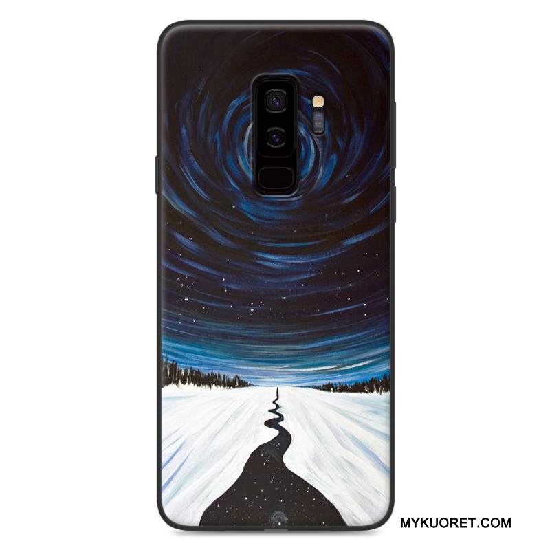 Kuori Samsung Galaxy S9 Laukut Puhelimen Kuoret Pesty Suede, Kotelo Samsung Galaxy S9 Suojaus Jauhe