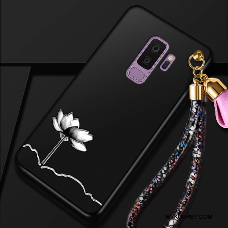 Kuori Samsung Galaxy S9+ Laukut Punainen Murtumaton, Kotelo Samsung Galaxy S9+ Suojaus Persoonallisuus Kukka