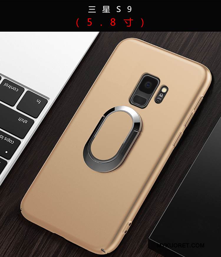 Kuori Samsung Galaxy S9 Laukut Punainen Pesty Suede, Kotelo Samsung Galaxy S9 Puhelimen Kuoret Kova