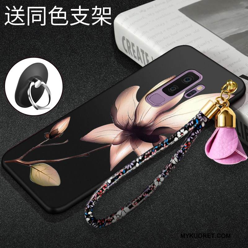 Kuori Samsung Galaxy S9+ Laukut Trendi Murtumaton, Kotelo Samsung Galaxy S9+ Luova Musta Puhelimen Kuoret