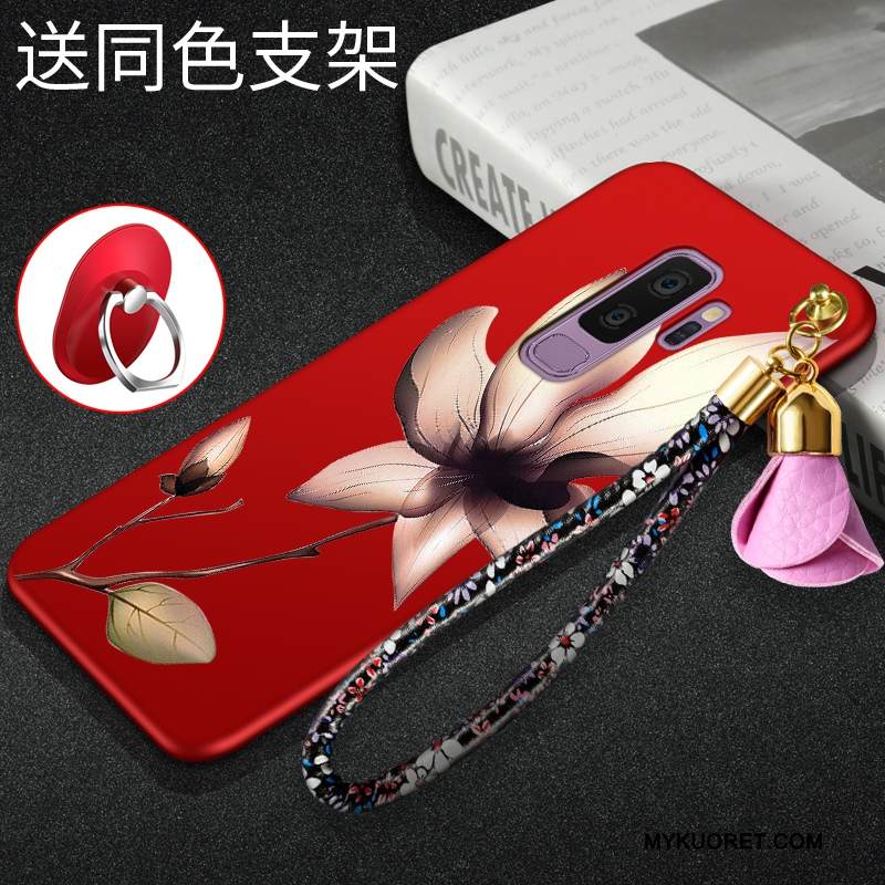 Kuori Samsung Galaxy S9+ Laukut Trendi Murtumaton, Kotelo Samsung Galaxy S9+ Luova Musta Puhelimen Kuoret