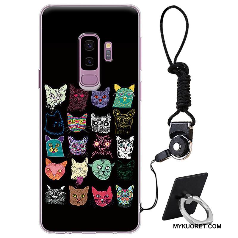 Kuori Samsung Galaxy S9+ Laukut Trendi Tyylikäs, Kotelo Samsung Galaxy S9+ Suojaus Punainen Yksinkertainen