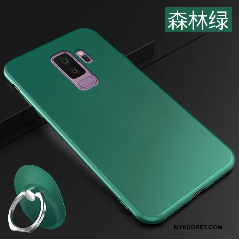 Kuori Samsung Galaxy S9+ Laukut Ultra Ohut, Kotelo Samsung Galaxy S9+ Silikoni Jauhe Pesty Suede