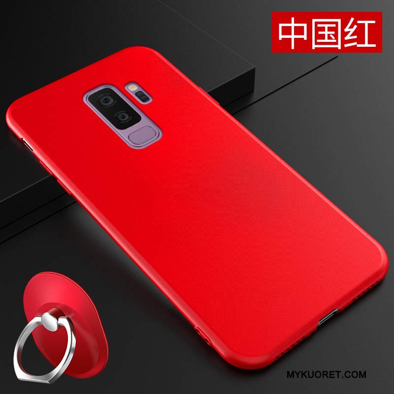 Kuori Samsung Galaxy S9+ Laukut Ultra Ohut, Kotelo Samsung Galaxy S9+ Silikoni Jauhe Pesty Suede