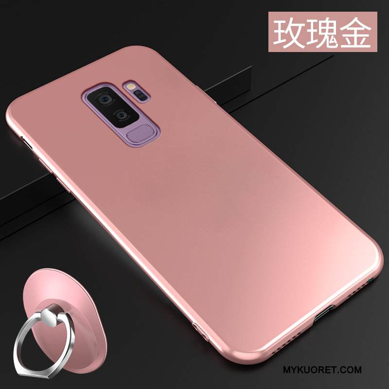 Kuori Samsung Galaxy S9+ Laukut Ultra Ohut, Kotelo Samsung Galaxy S9+ Silikoni Jauhe Pesty Suede