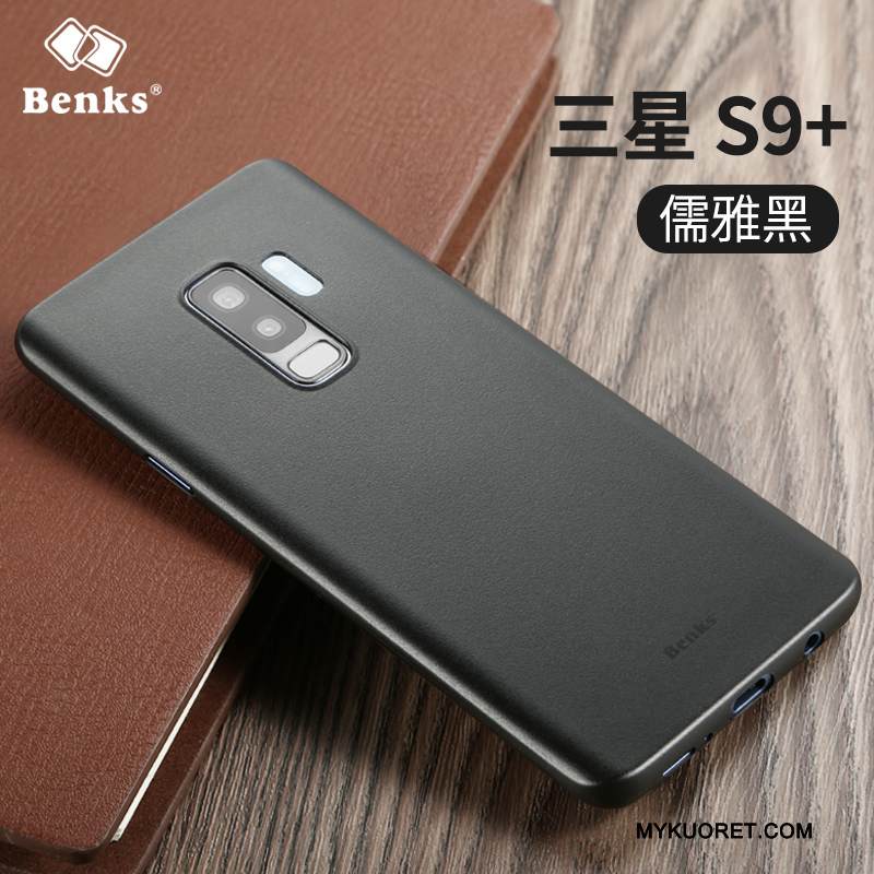 Kuori Samsung Galaxy S9+ Laukut Ultra Puhelimen Kuoret, Kotelo Samsung Galaxy S9+ Suojaus Murtumaton Musta