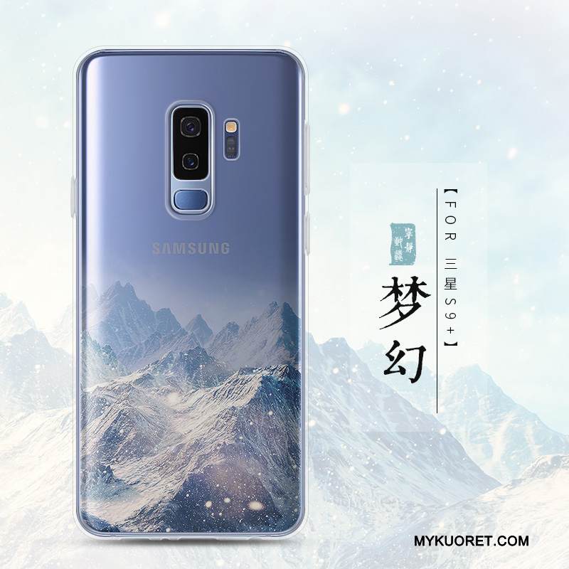 Kuori Samsung Galaxy S9+ Luova Trendi Murtumaton, Kotelo Samsung Galaxy S9+ Pehmeä Neste Läpinäkyvä Puhelimen Kuoret