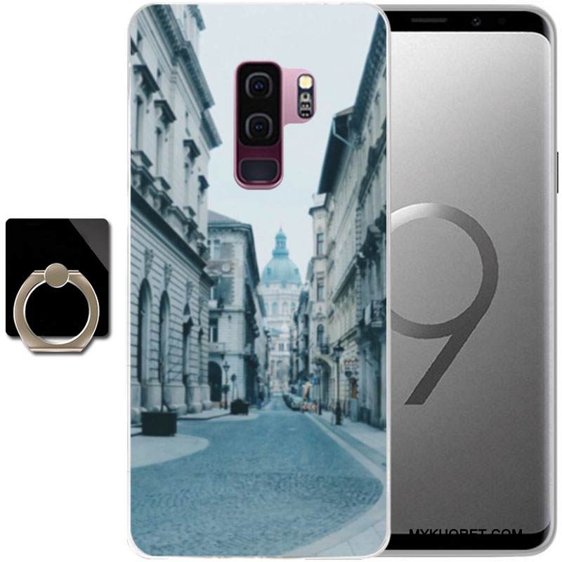 Kuori Samsung Galaxy S9+ Maalaus Vihreä Murtumaton, Kotelo Samsung Galaxy S9+ Suojaus Puhelimen Kuoret
