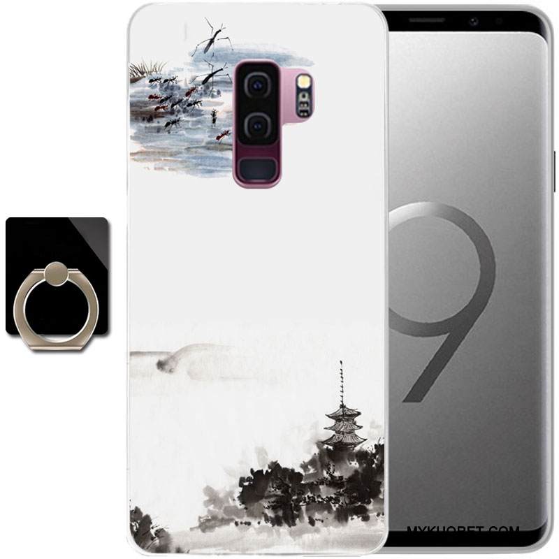Kuori Samsung Galaxy S9+ Maalaus Vihreä Murtumaton, Kotelo Samsung Galaxy S9+ Suojaus Puhelimen Kuoret