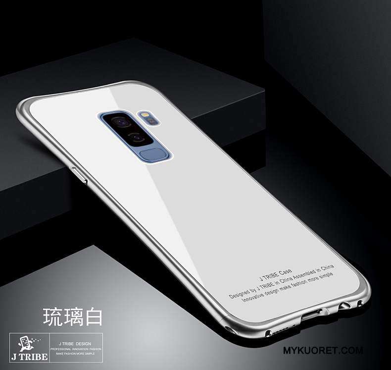 Kuori Samsung Galaxy S9+ Metalli Takakansi Puhelimen Kuoret, Kotelo Samsung Galaxy S9+ Laukut Kulta Lasi