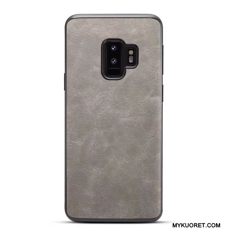 Kuori Samsung Galaxy S9 Nahka Kova Vaalean, Kotelo Samsung Galaxy S9 Suojaus Puhelimen Kuoret Kukkakuvio