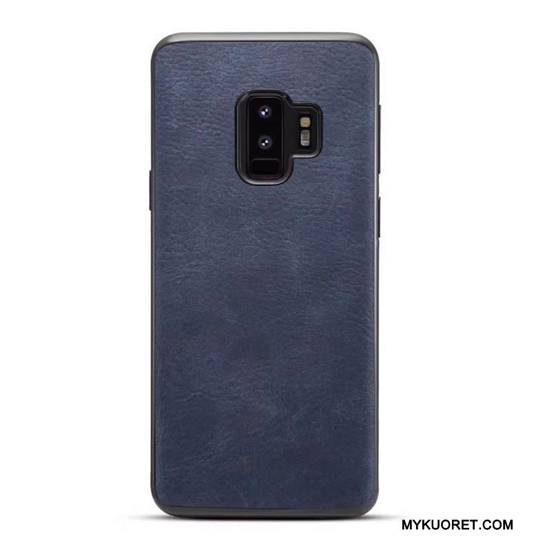 Kuori Samsung Galaxy S9 Nahka Kova Vaalean, Kotelo Samsung Galaxy S9 Suojaus Puhelimen Kuoret Kukkakuvio
