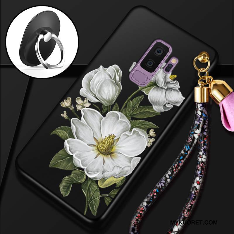 Kuori Samsung Galaxy S9+ Pehmeä Neste Murtumaton Trendi, Kotelo Samsung Galaxy S9+ Laukut Pesty Suede Punainen