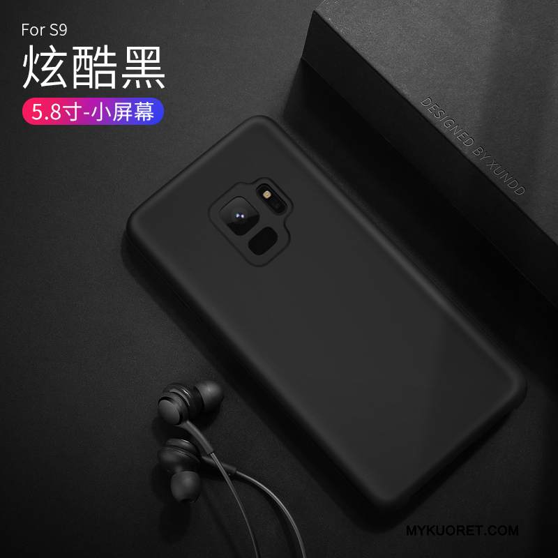 Kuori Samsung Galaxy S9 Pehmeä Neste Musta Ultra, Kotelo Samsung Galaxy S9 Suojaus Murtumaton Ohut