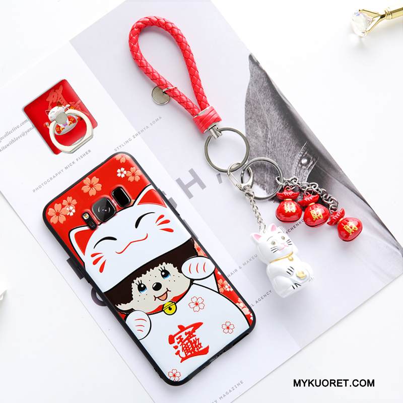 Kuori Samsung Galaxy S9+ Pehmeä Neste Persoonallisuus Ihana, Kotelo Samsung Galaxy S9+ Silikoni Punainen Puhelimen Kuoret