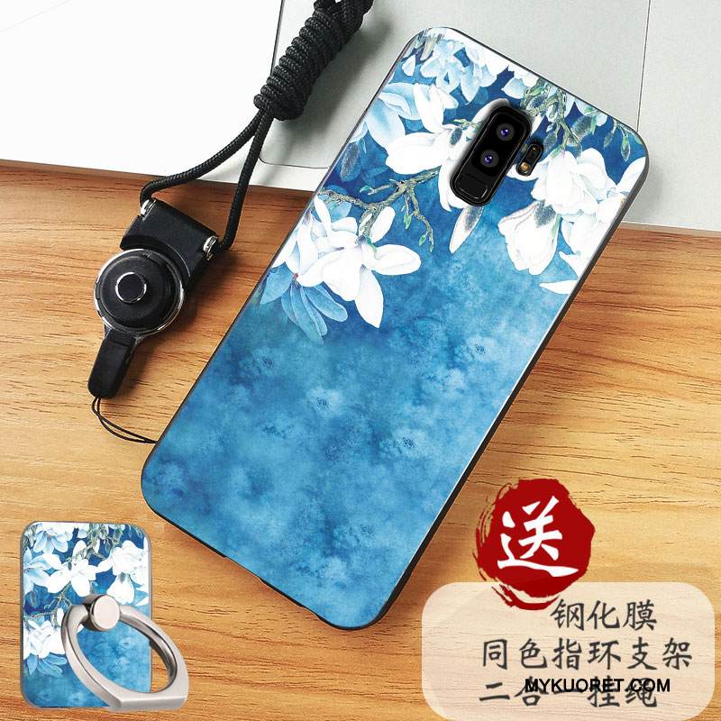 Kuori Samsung Galaxy S9+ Pehmeä Neste Valkoinen Murtumaton, Kotelo Samsung Galaxy S9+ Silikoni Puhelimen Kuoret Pesty Suede