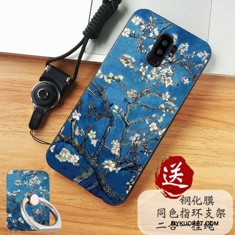 Kuori Samsung Galaxy S9+ Pehmeä Neste Valkoinen Murtumaton, Kotelo Samsung Galaxy S9+ Silikoni Puhelimen Kuoret Pesty Suede