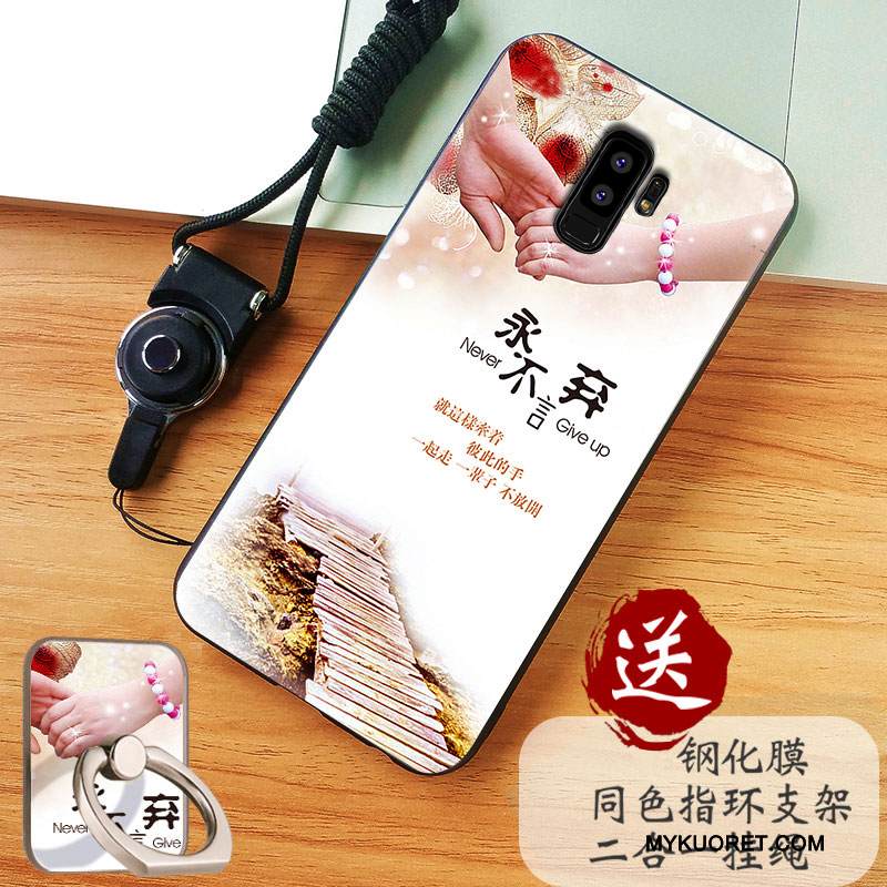 Kuori Samsung Galaxy S9+ Pehmeä Neste Valkoinen Murtumaton, Kotelo Samsung Galaxy S9+ Silikoni Puhelimen Kuoret Pesty Suede